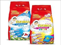 Detergente en polvo ESKIMOS eficaz para todo tipo de tejidos y temperaturas